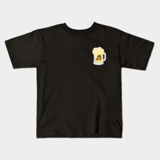 Beer Mug with Beer in Chinese Black Kids T-Shirt